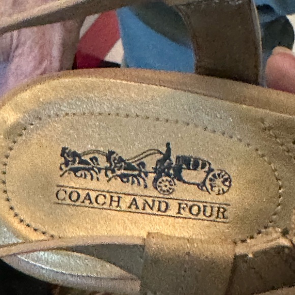 Coach and Four Brown Strappy Sandals - Picture 5 of 6